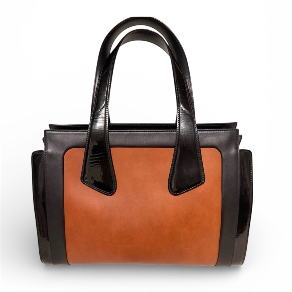 Bally Black and Tan Shoulder Bag